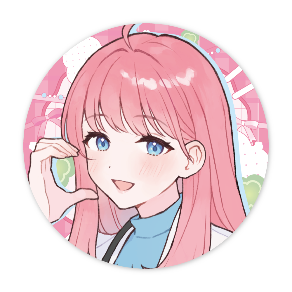 【天羽よつは８周年記念グッズ】缶バッチB