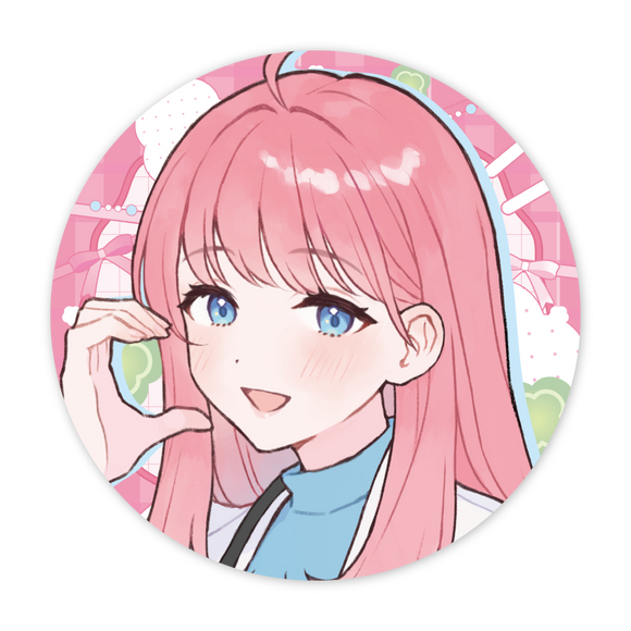【天羽よつは８周年記念グッズ】缶バッチB
